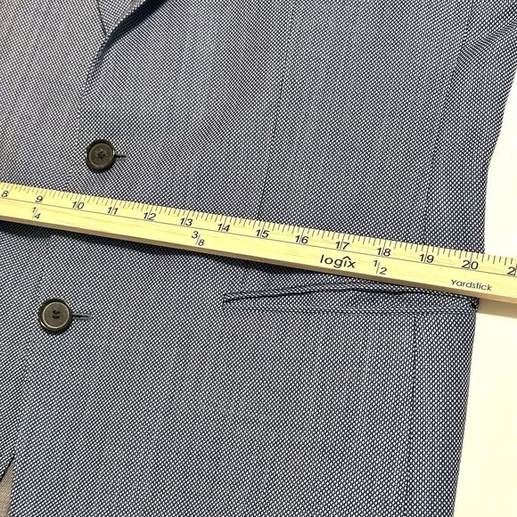 Hugo Boss The James Men's Size 42R Blue Wool Sport Coat Blazer Jacket 2-Button - Picture 6 of 16